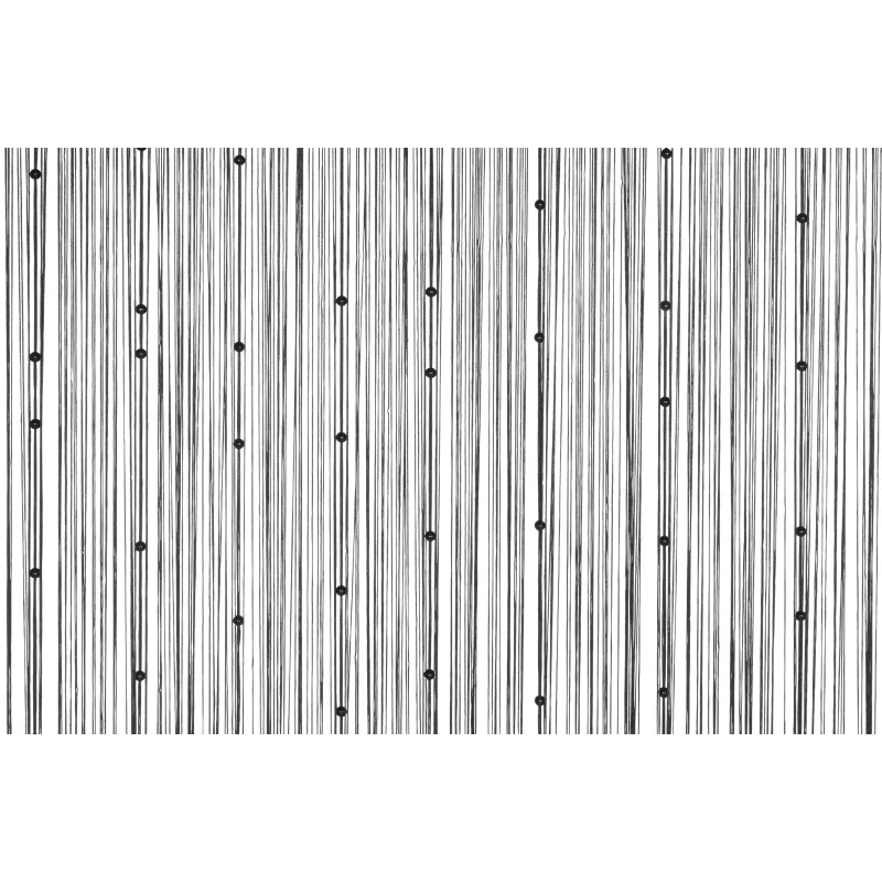 Dienas aizkari 4Living Pearl, melna, 90 cm x 200 cm