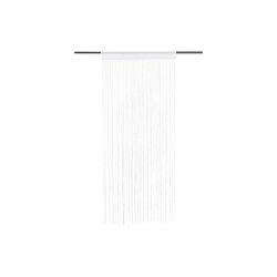 Aizskaru stīgas ar pērlēm 90x200cm balta