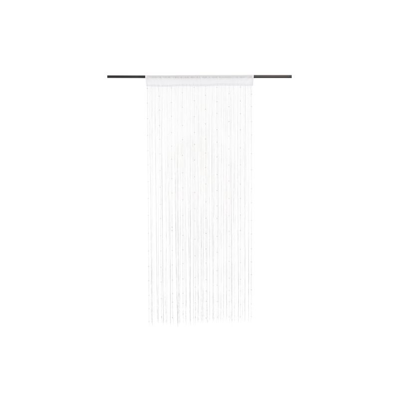 Aizskaru stīgas ar pērlēm 90x200cm balta