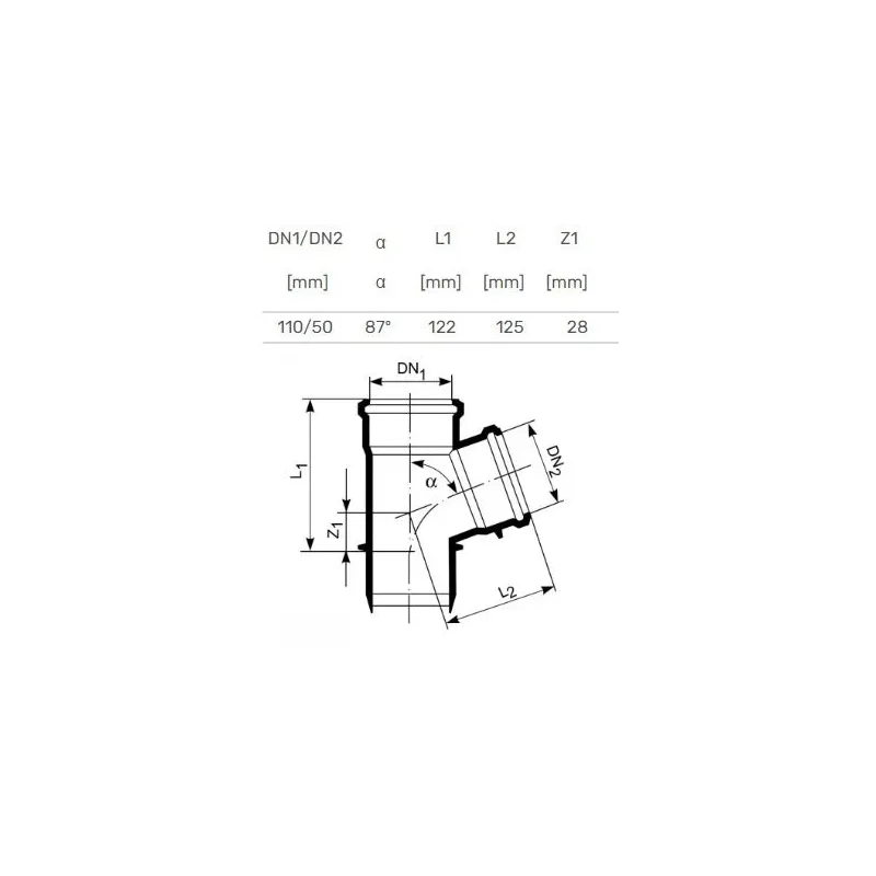 Trejgabals iekšējais d110-50x90 pp