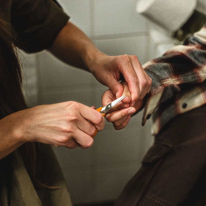 Classic manikīra šķēres ar noapaļotiem galiem 10 cm