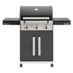 Grils gāzes cello rodium 3 melns