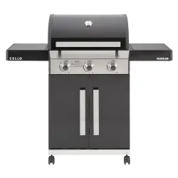 Газовый гриль Cello Rodium 3, 55 см x 129 см