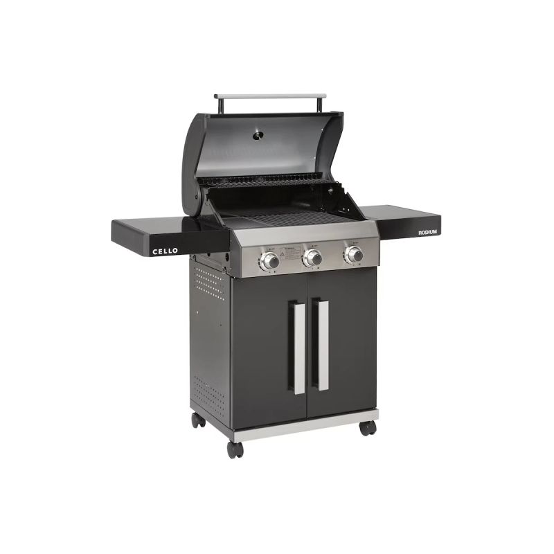 Grils gāzes cello rodium 3 melns