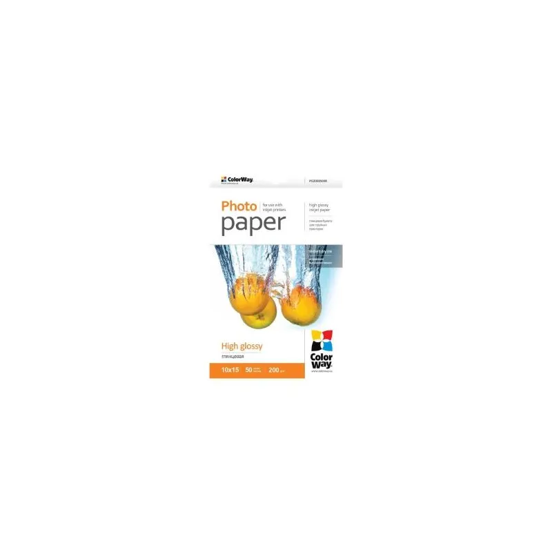 Fotopapīrs colorway glossy 50pcs 10x15