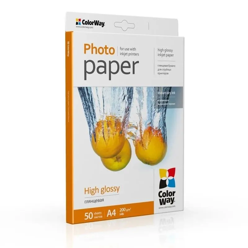 Fotopapīrs colorway glossy 50pcs 10x15