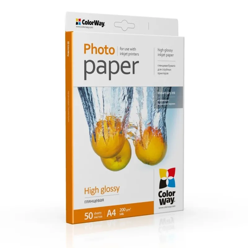 Fotopapīrs colorway glossy 50pcs 10x15