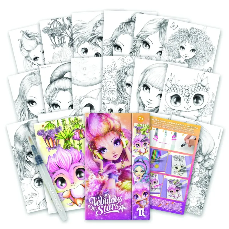 Krās.kompl.nebulous stars watercol.11452