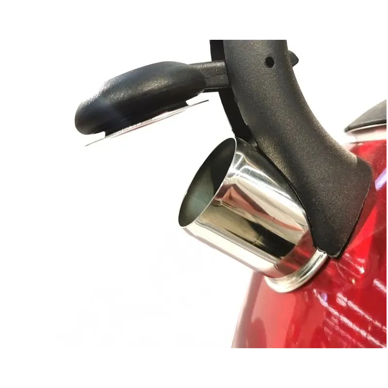 Tējkanna ar svilpi Domoletti, 3 l, sarkana krās.