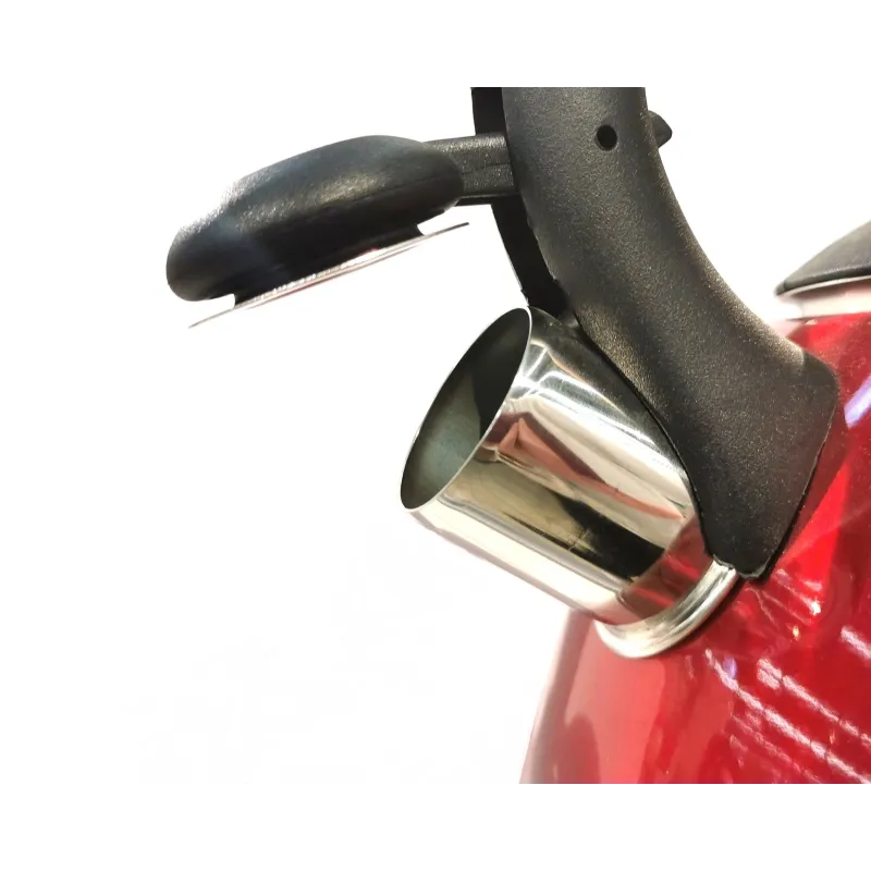 Tējkanna ar svilpi Domoletti, 3 l, sarkana krās.