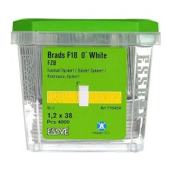 Naglas f18 1.2x38mm balta galva 4000gab