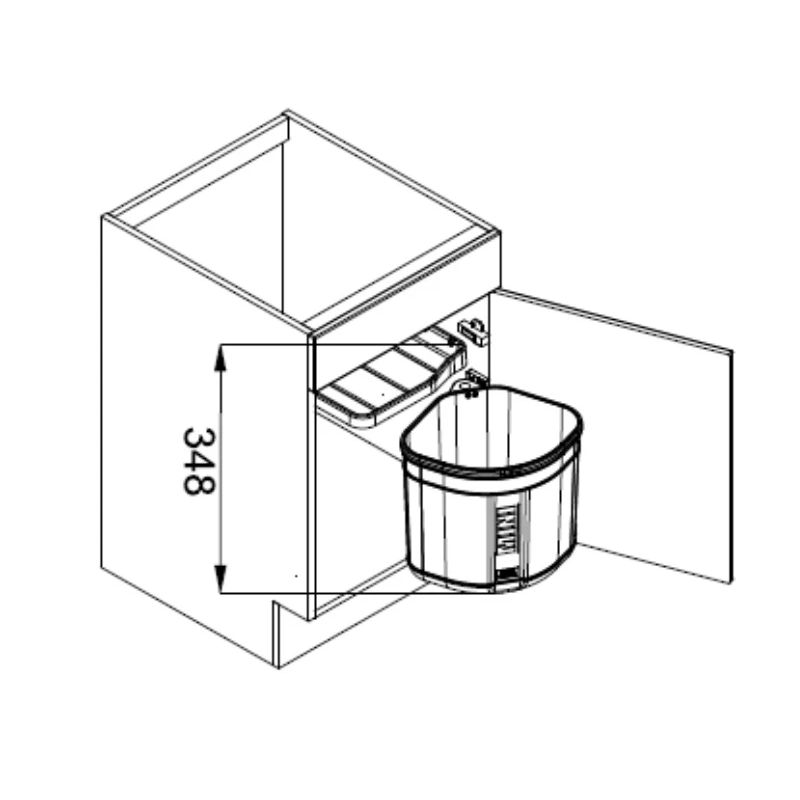 Konteiners atkritumu mini 17,5l