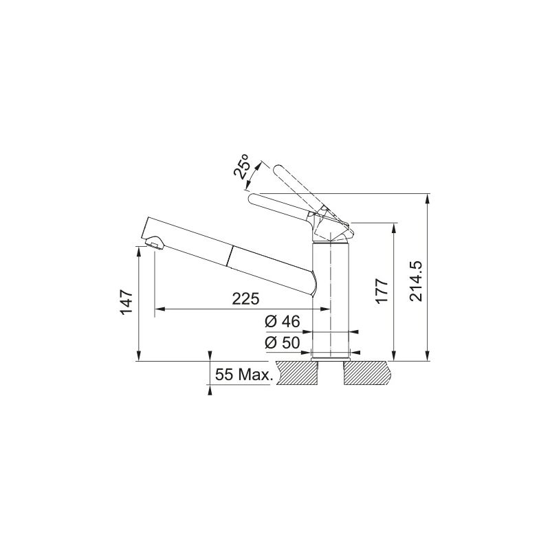 Maisītājs orbit pelēks 115.0623.141