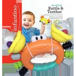 INFANTINO Погремушка-прорезыватель “Веселый краб”