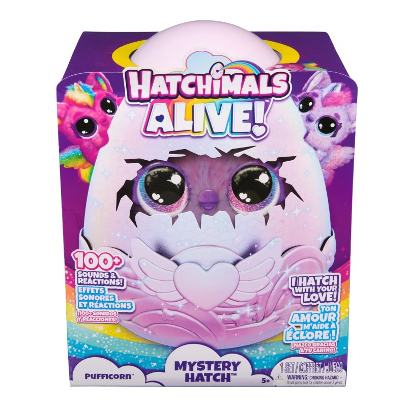 HATCHIMALS Interaktīvā rotaļlieta Hatchimals Alive Pufficorn