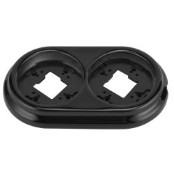 Rāmis 2-vietīgs porcelāna melns