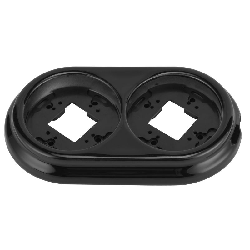 Rāmis 2-vietīgs porcelāna melns