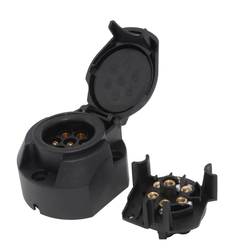 Auto piekabes kontaktdakša Moovit PVC 7P Waterproof, 10 cm, melna krās.