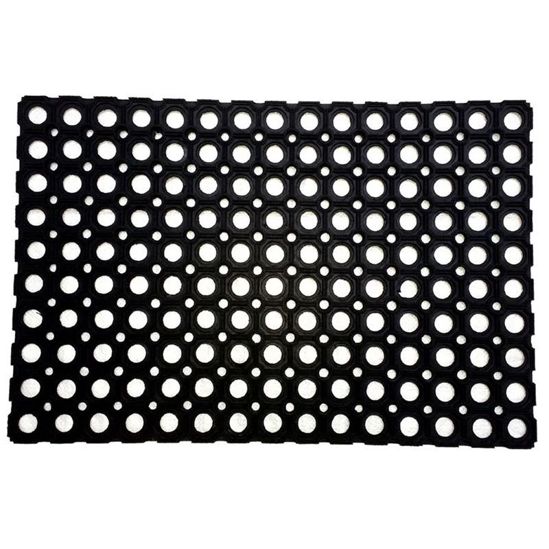 Uksematt Domoletti Rho 002, must v., 40 cm x 60 cm x 1.2 cm