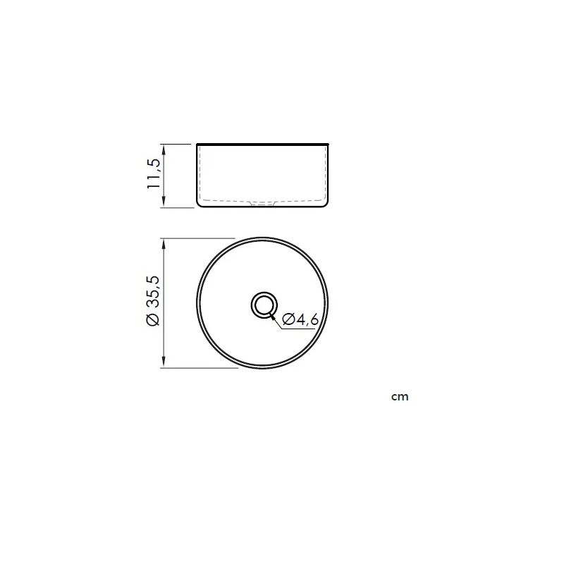 Izlietne marsala 500019 35x35x11