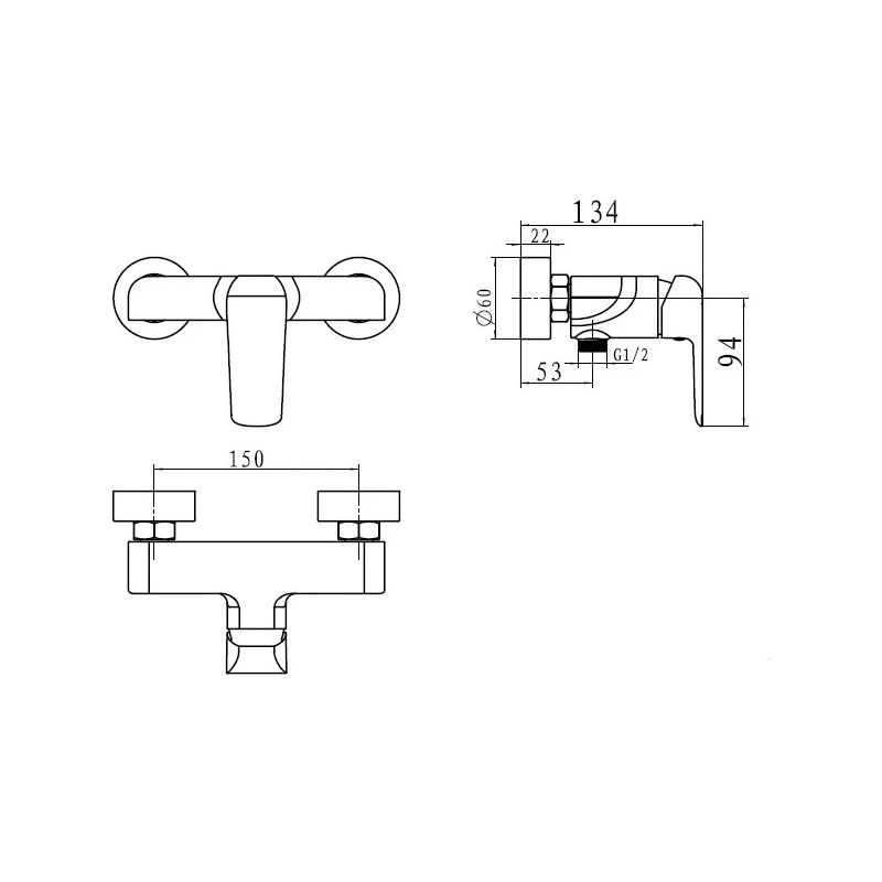 Maisītājs dušas nobless tina 38061-1.1