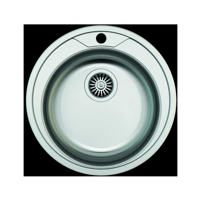 Virtuves izlietne Asil Krom AS02, nerūsējošais tērauds, 51 cm x 51 cm x 15.5 cm, nerūsējošā tērauda