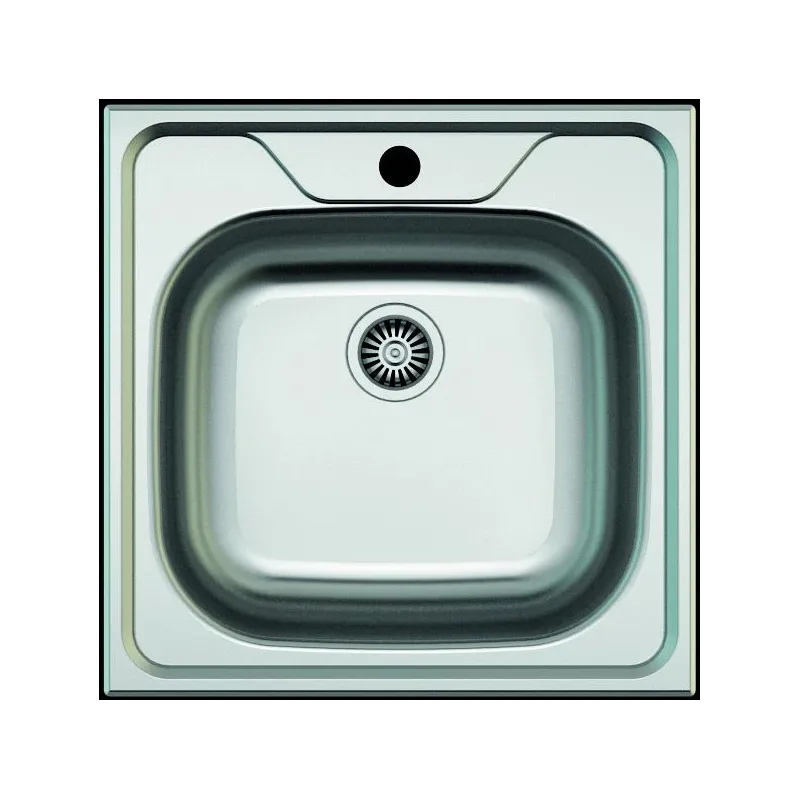 Virtuves izlietne Asil Krom AS14, nerūsējošais tērauds-metāls, 50 cm x 50 cm x 16 cm, nerūsējošā tērauda