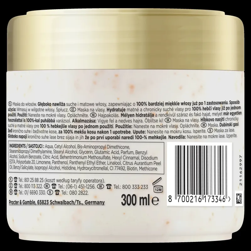 Pantene Hydration Glow Matu Maska, 300 ml