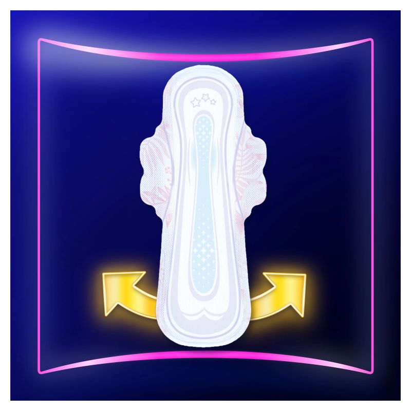 Always Ultimate Night Size 6 Higiēniskās Paketes Ar Spārniņiem, 8 gab