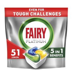 Trauku mazgājamās mašīna kapsulas Fairy Platinum Lemon.51gab