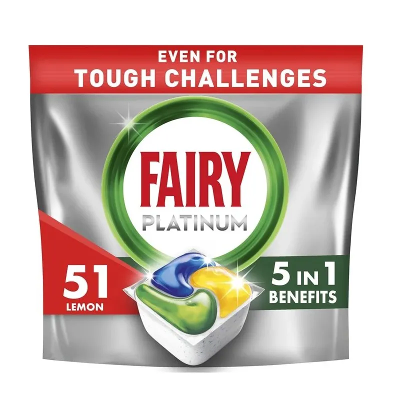 Trauku mazgājamās mašīna kapsulas Fairy Platinum Lemon.51gab