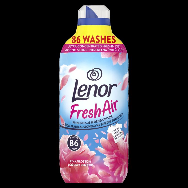 LENOR Veļas Mīkstinātājs Pink Blossom 1.204 L ,86 Mazgāšanas Reizēm,