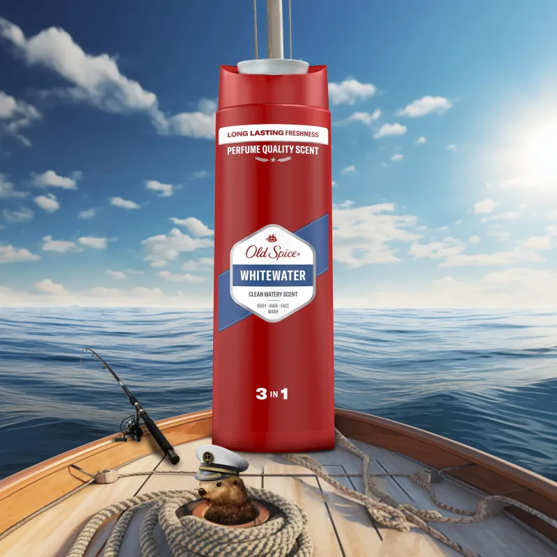 Old Spice Whitewater Dušas Želeja Vīriešiem, 400 ml