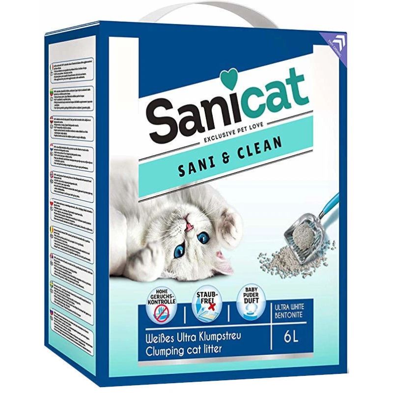Smiltis kaķim sanicat cementējošās 6l
