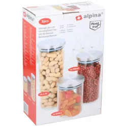 Lielapjoma produktu konteiners Alpina, 1.4 l, caurspīdīga krās.