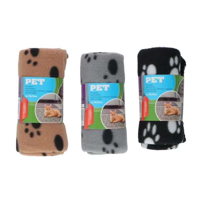 Pleds dzīvniekiem, ,krāsa-dizains tiek izvēlēts nejauši,, 70 cm x 70 cm