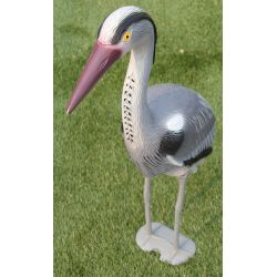 Украшение сада Цапля W002, 8.2 см x 3.8 см x 6.2 см, серый цв.-многоцветный