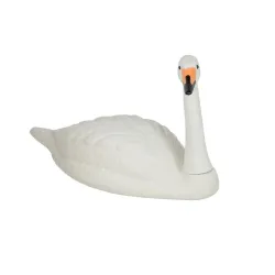 Украшение сада Лебедь N009, 88 см x 36 см x 43 см, белый цв.