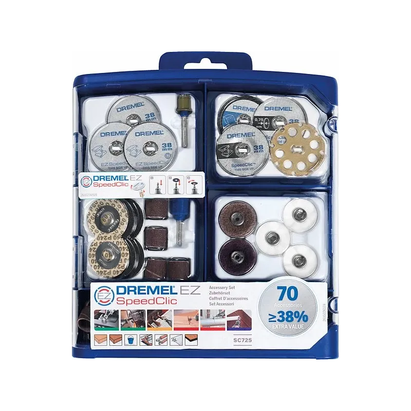 Komplekts Dremel SC725, 70 gab.