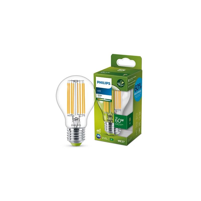Spuldze Philips LED, A60, 3000 °K, E27, 4 W, 840 lm