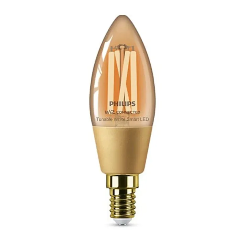 Viedā spuldze Philips Wiz LED, C35, 2000 - 5000 °K, E14, 4.9 W, 370 lm