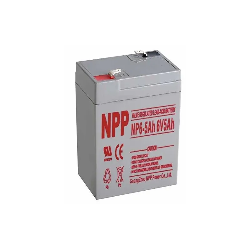 Akumulators NPP NP6-5Ah, 5000 mAh, 1 gab.
