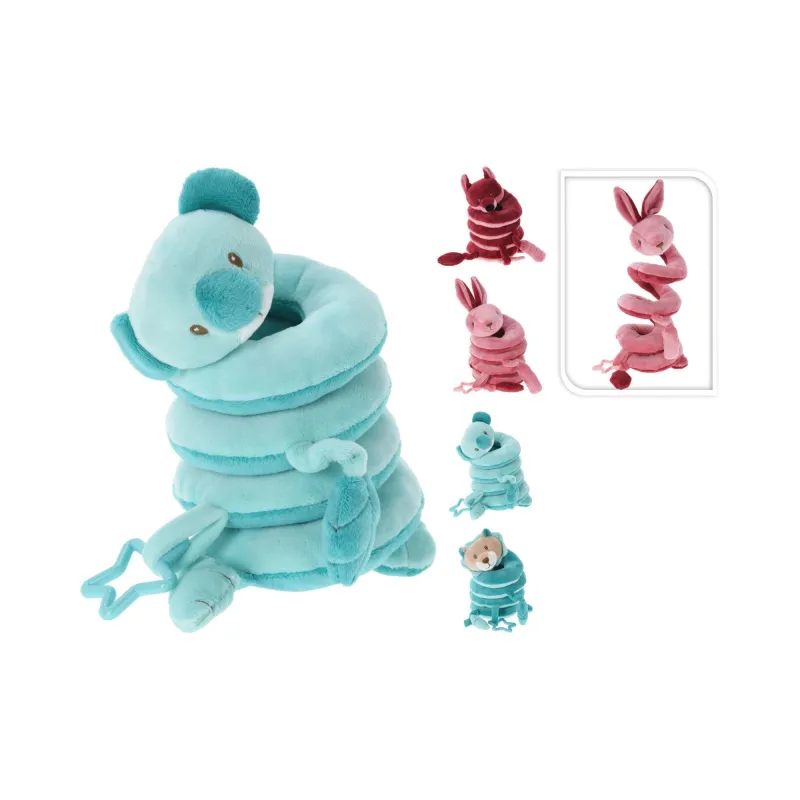 Mīkstā rotaļlieta Koala, Fox, Bunny, Lion, zila krās.-sarkana krās.-,krāsa-dizains tiek izvēlēts nejauši,, 20 cm