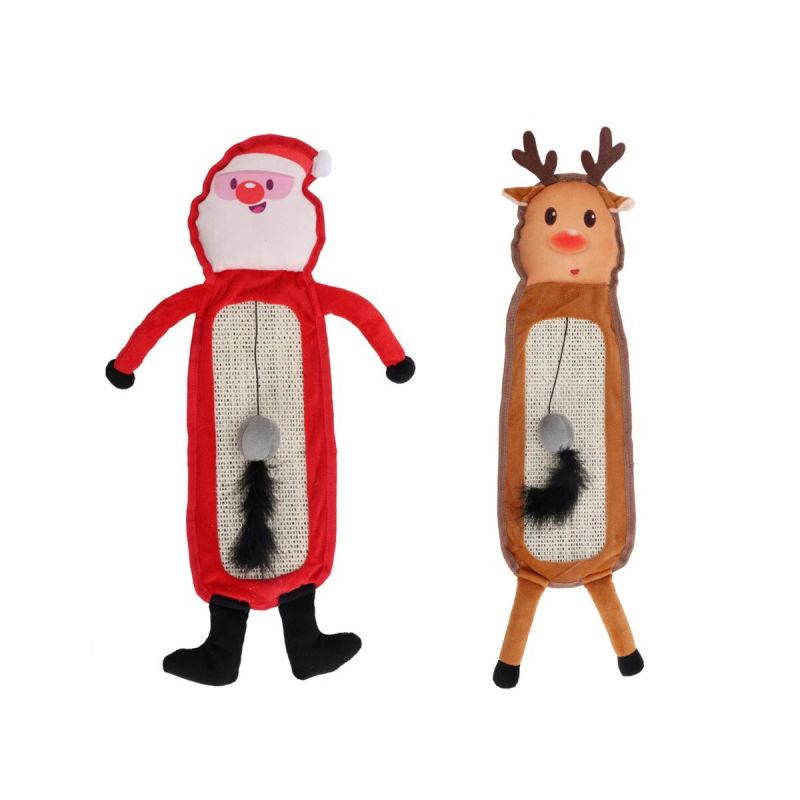 Skrāpis kaķiem ziemassvētku 53x12cm