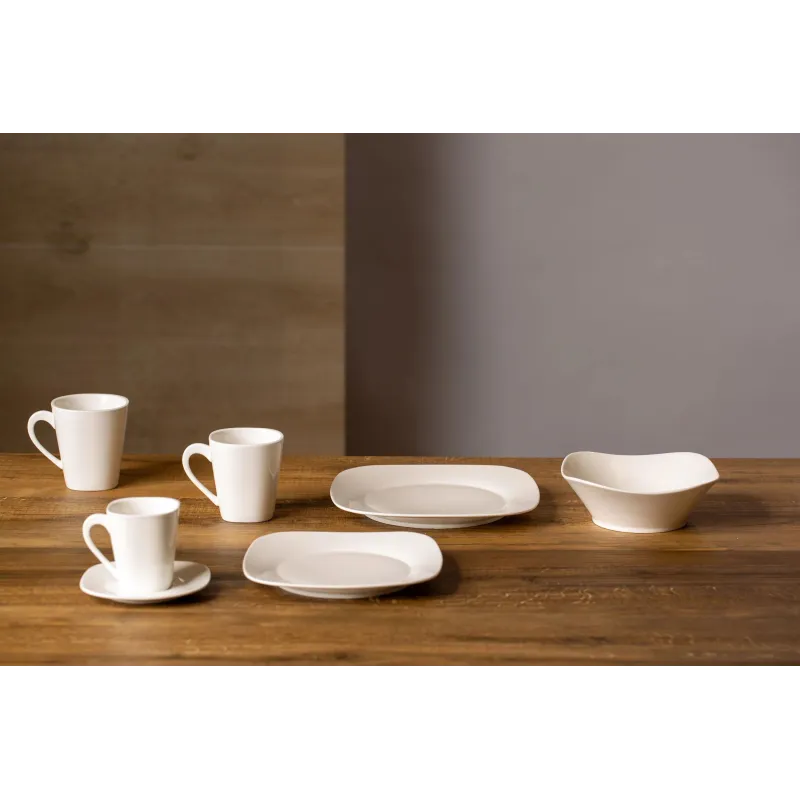 Šķīvis deserta Domoletti Emmy, DIA 21 cm, balta krās.