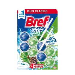 WC Cleaner-Freshener BREF POWER AKTIV PINE, 2×50 g