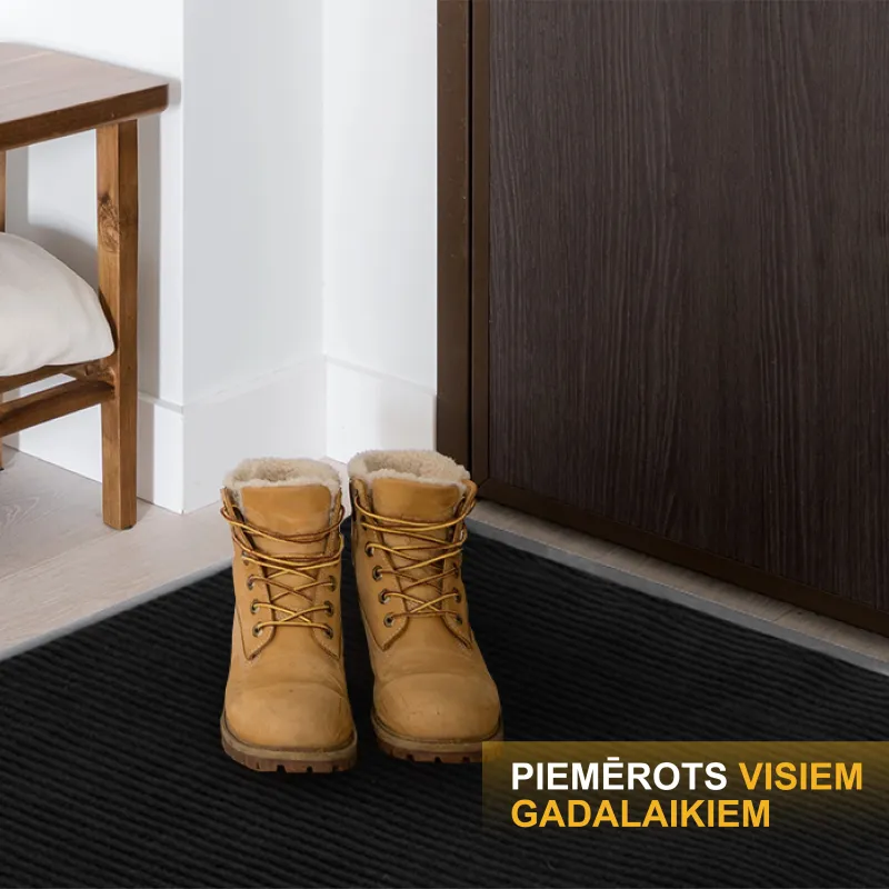 Durvju paklājs Okko Sphinx 380 6008, melna krās., 150 cm x 90 cm x 0.4 cm