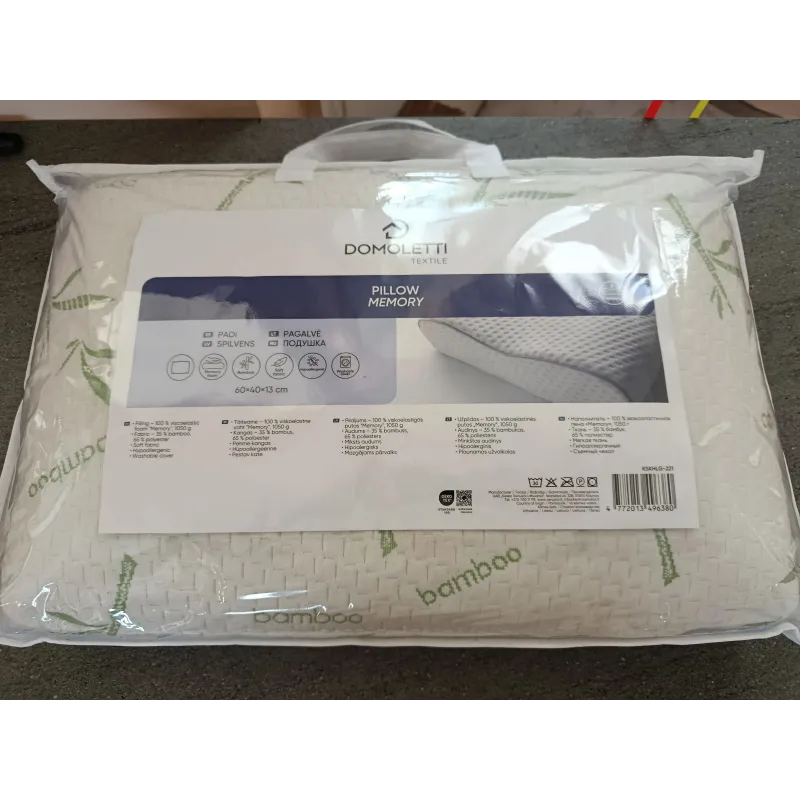 Allahinnatud toode - Domoletti mäluvahu padi 60x40x13cm