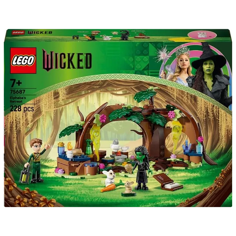 Konstruktors LEGO Wicked Elphaba's Retreat 75687. 228 gab.