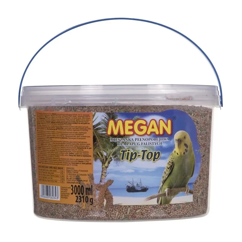 Pašaras banguotosioms papūgėlėms Megan. 2.31 kg